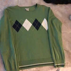 Izod green sweater